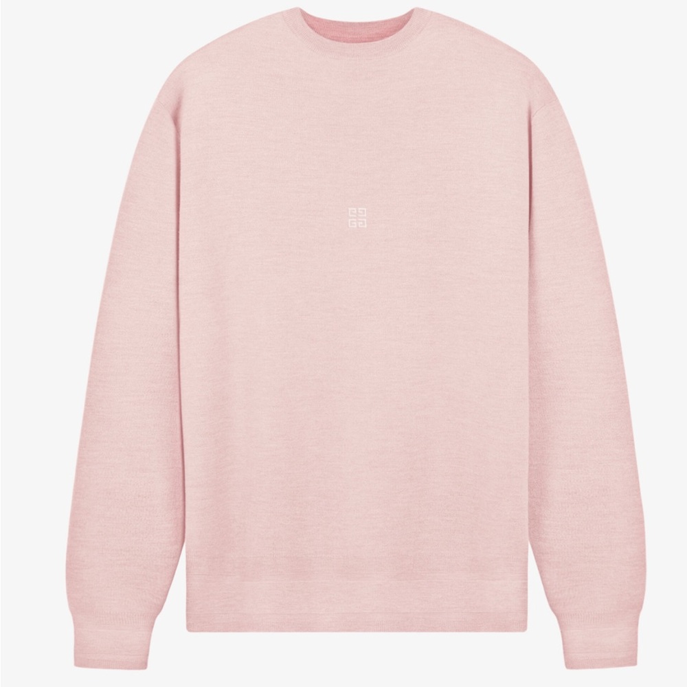 👚💕💯Authentic Givenchy Crew Neck Soft Silk Sweater Pale Pink Sz SM👚💕